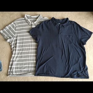 Men’s Old Navy soft cotton polos lot of 2 XXL